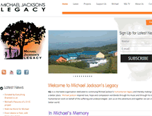 Tablet Screenshot of michaeljacksonslegacy.org